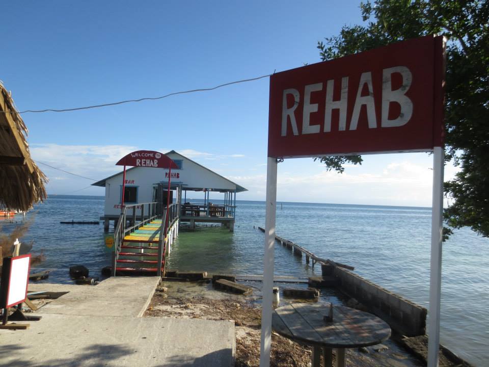 The Infamous Rehab bar on the island of Utila