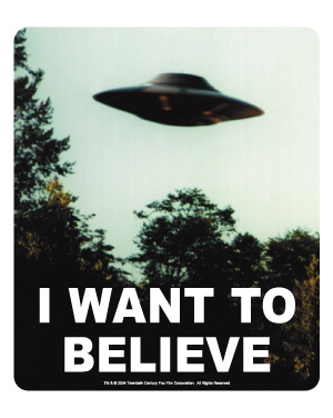 UFO I want to believe